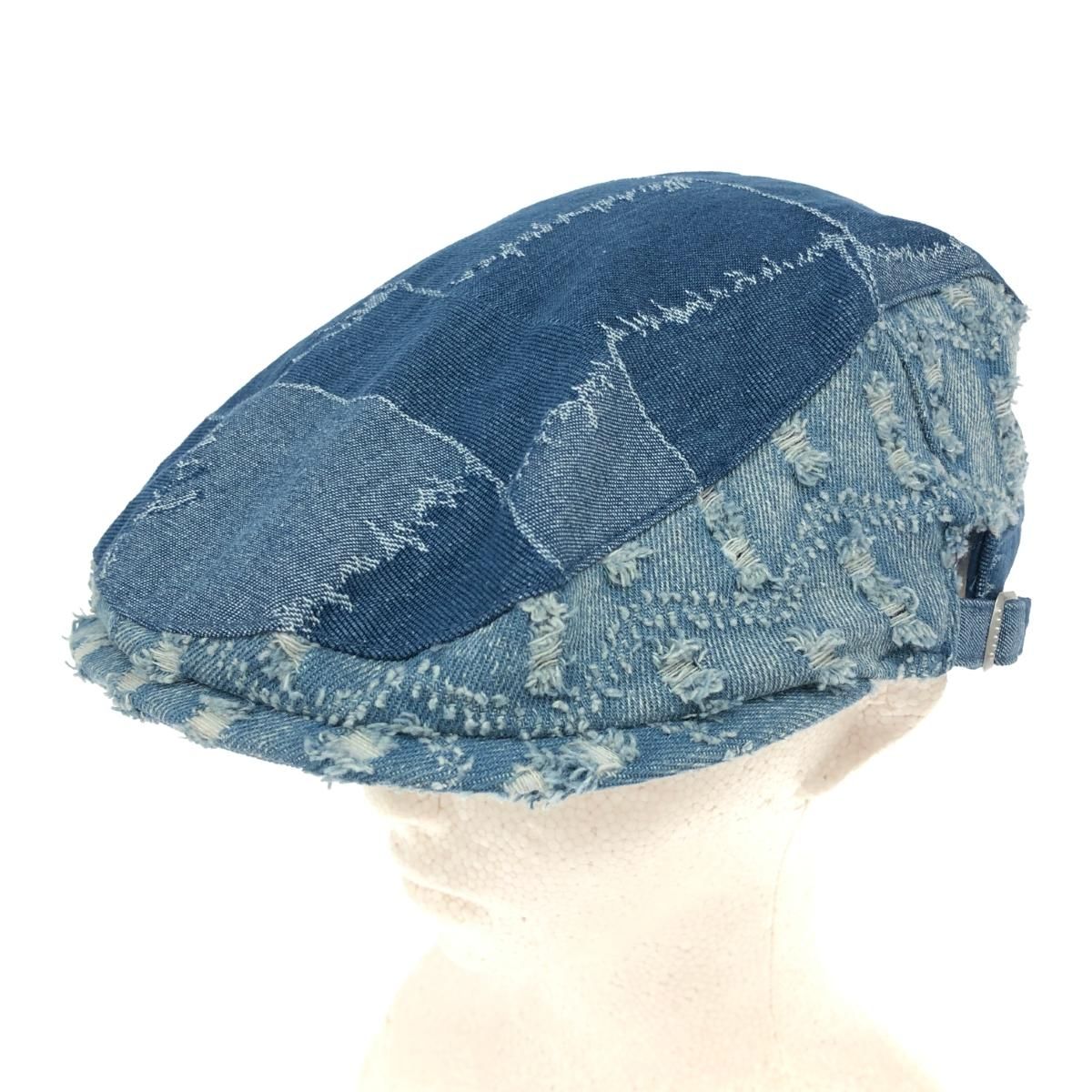 未使用品 KANGOL カンゴール S/M ハンチング 帽子 ブルー デニム