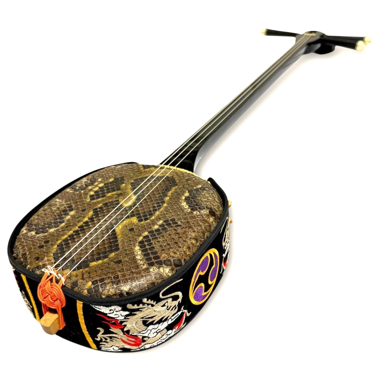 新商品が続々！ 沖縄三線 真壁型 蛇皮 ハードケース