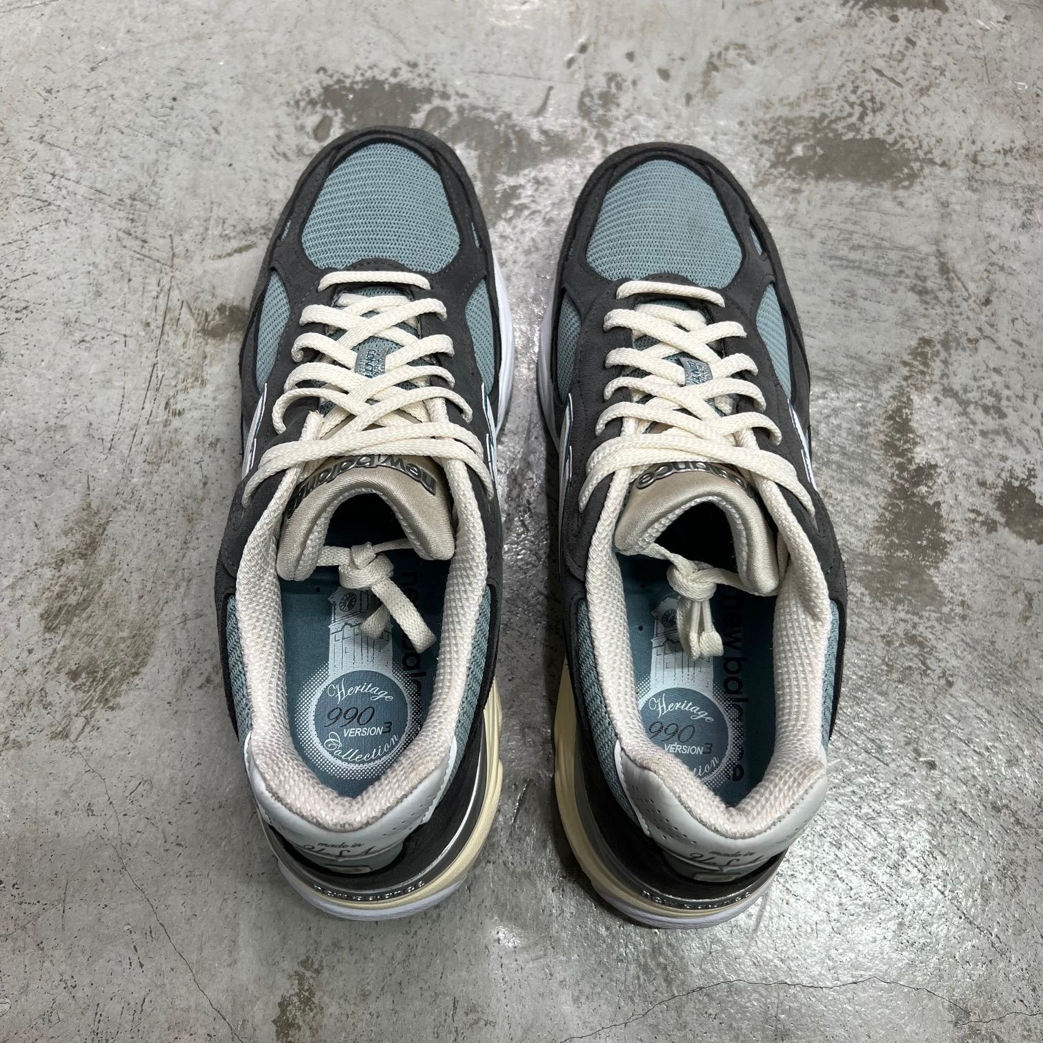 KITH New Balance 990V3 Steel Blue M990KS3 コラボ スティールブルー 
