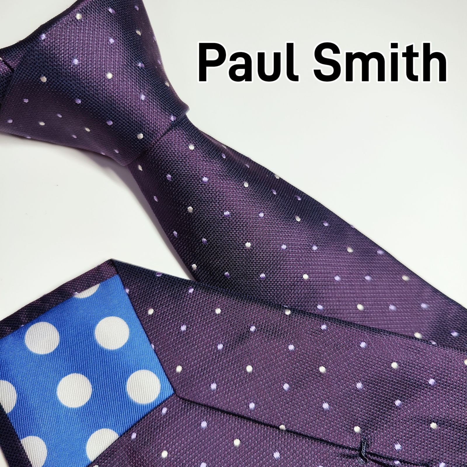 メール便指定可能 【美品】ポールスミスPaul Smith ドット柄ネクタイ