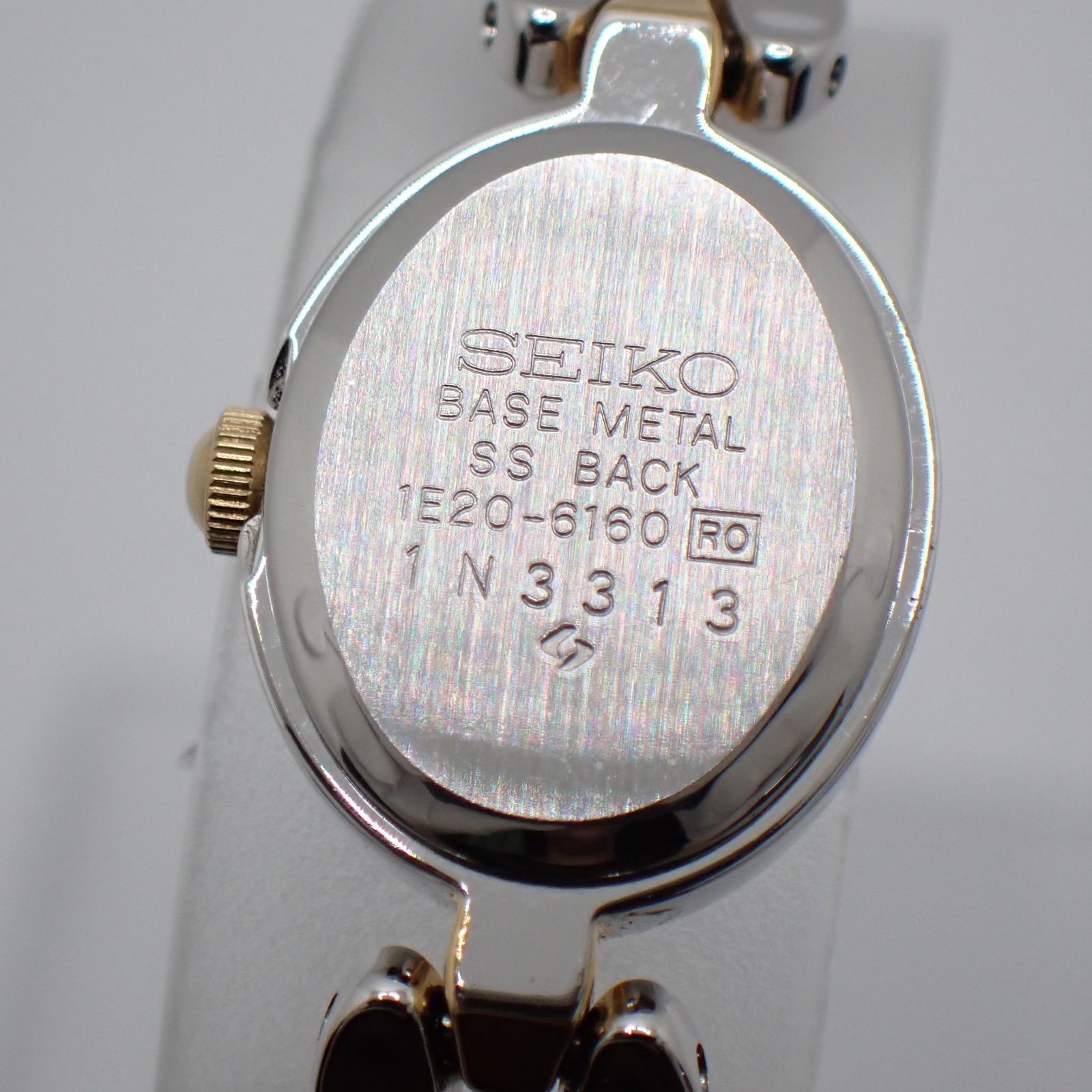 送料無料 SEIKO セイコー 1E20-6160 腕時計 ゴールド×シルバー 16mm