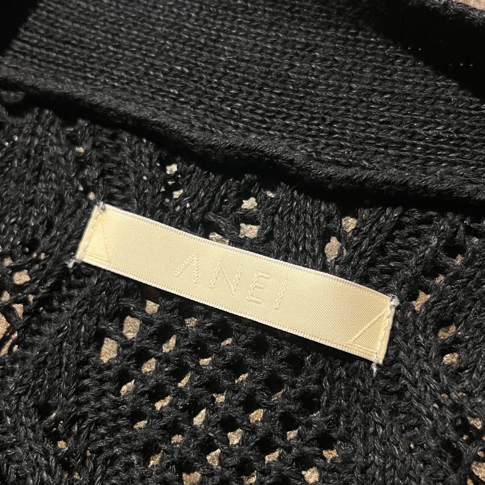 ANEI 24ss HAORI CARDIGAN RENEE LACE BLACK アーネイ 2024ss ハオリ  display picture 1