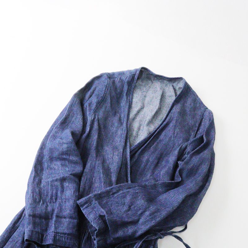 ネストローブ nest Robe インディゴ染め リネンカシュクール