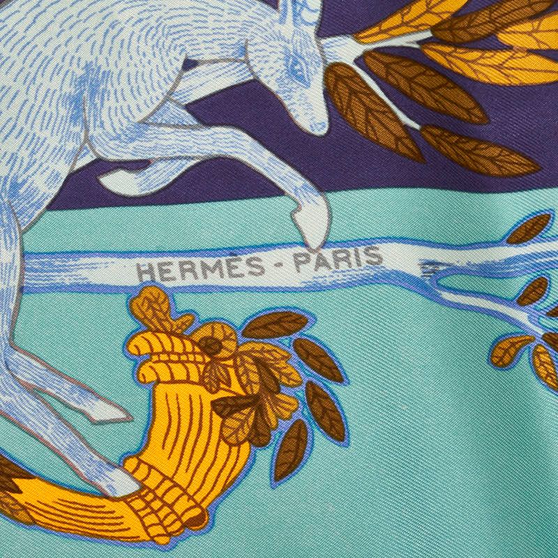 美品！HERMES カレ90 スカーフ アニマルアルファベット マルチカラー エルメス カレ90 ANIMAL ALPHAET 動物アルファベット 森の動物