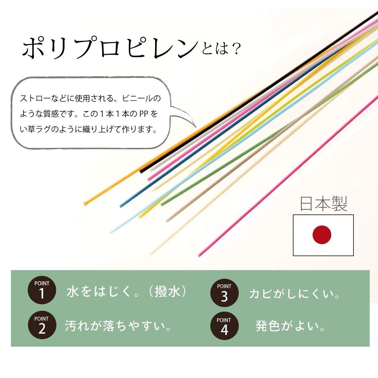 ☆Fウィード 江戸間4.5畳 カーペット ブラウン 約261×261cm ラグ 日本