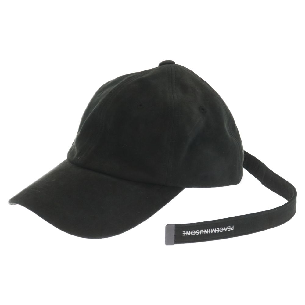 peaceminusone (ピースマイナスワン) PMO leather cap#2 ピーエムオー レザー キャップ 帽子 ブラック - メルカリ