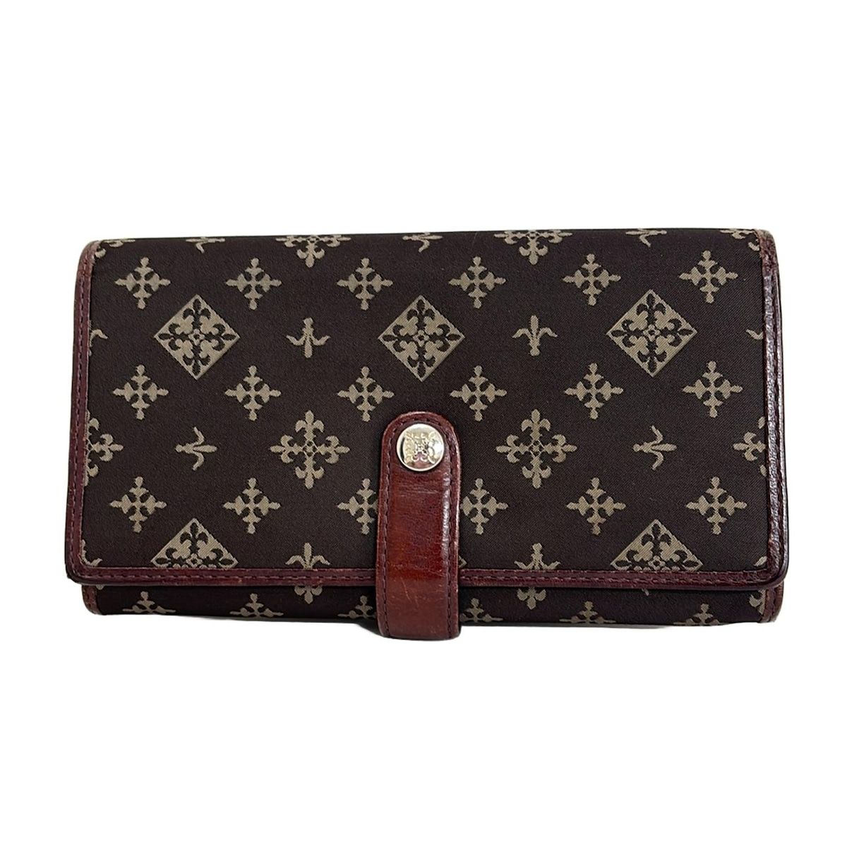 russet ラシット 長財布 - ダークブラウン×ベージュ レザー