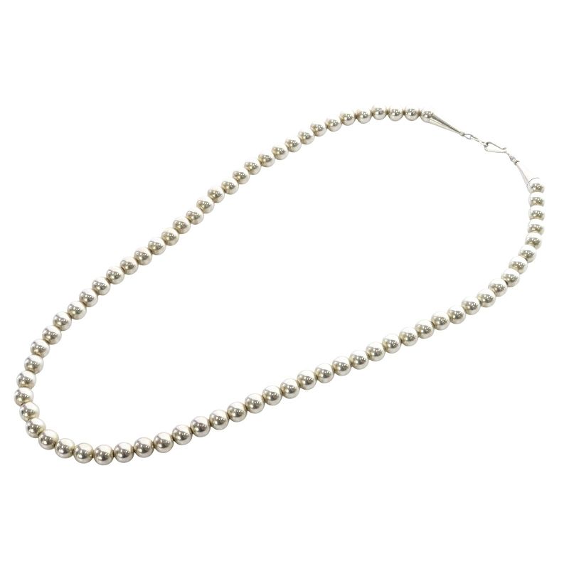 大人気新品をすべて ハルポ HARPO ナバホパールネックレス 50cm 6mm シルバー色 アクセサリー