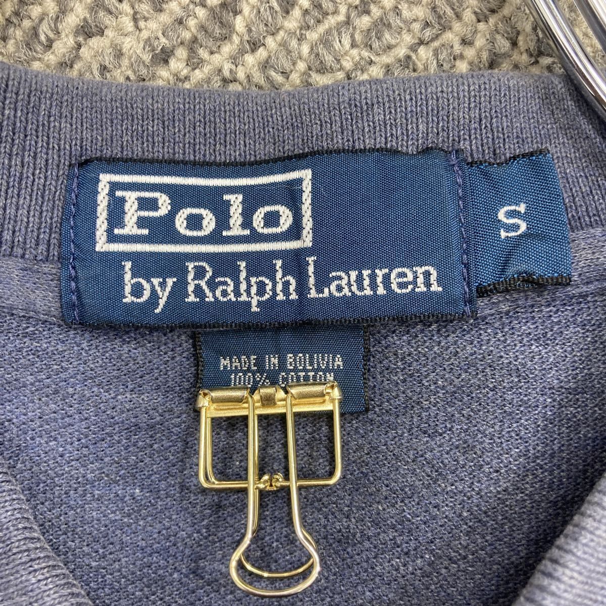 POLO RALPH LAUREN 長袖 ポロシャツ S ネイビー系 ポロラルフ