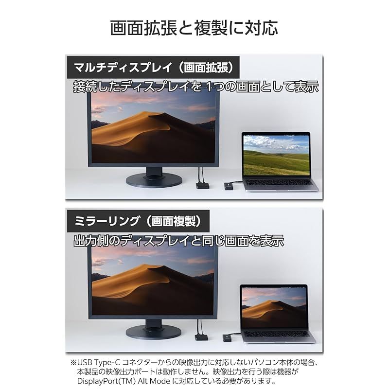 エレコム ワイヤレス HDMI 送受信機セット 無線 USB Type-C 接続 5GHz 最大30m転送 フルHD 60Hz 有料コンテンツ対応 ブラック DH-CW4K110EBK 0 SKLAD-KIRPICHA_RU