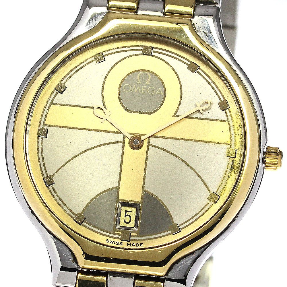 オメガ デビル オメガ OMEGA デビル YGベゼル ユニークダイヤル クォーツ