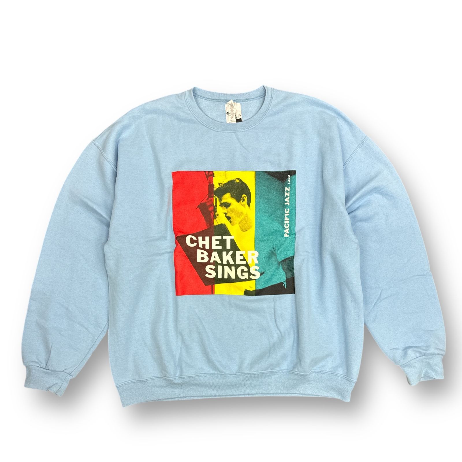 WACKO MARIA 22SS Chet Baker Crew Neck Sweat Shirt チェットベッカー クルーネックスウェット  トレーナー ワコマリア ブルー 2XL 72386A6 - メルカリ