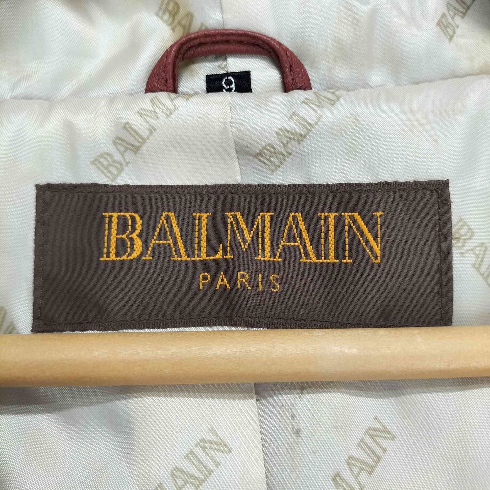 バルマン BALMAIN フォックスファー ラムレザージャケット