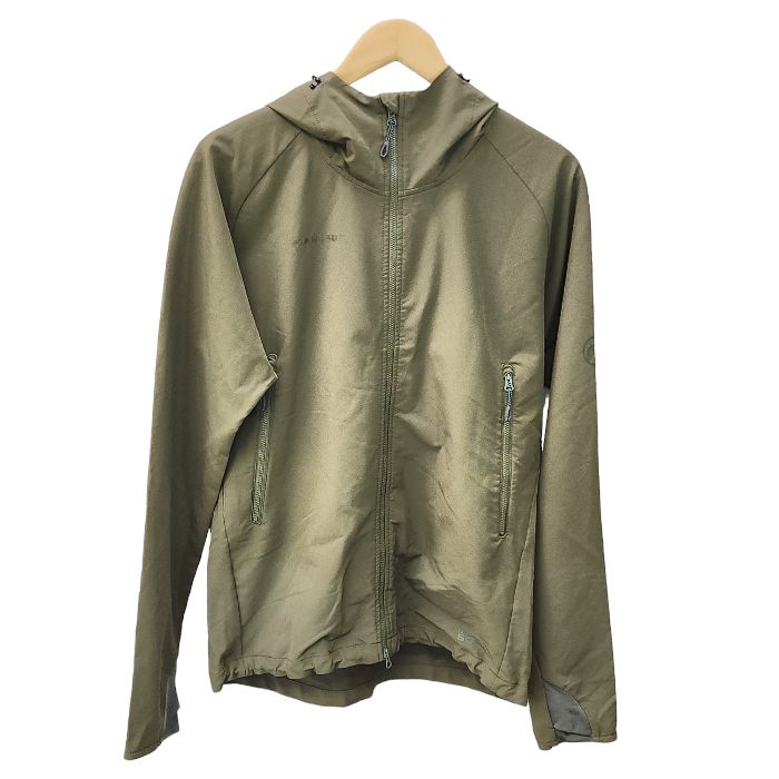 MAMMUT マムート Runbold Trail SO Hooded Jacket ジャケット メンズ ストレッチ clover XL  1011-23001 アウトドア マウンテンパーカー 中古 T1