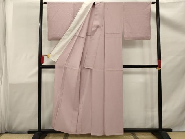 【夏着物】絽ちりめん 本加賀友禅 成竹登茂男落款 色無地 60504 平和屋着物＊夏物 本加賀友禅作家 成竹登茂男 監修 色無地 絽
