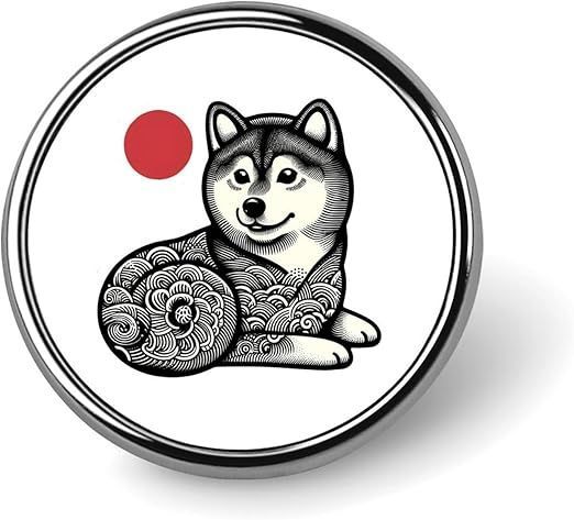 応募券 【在庫処分】ピンバッジ 柴犬 いぬ 犬柄 日本 ブローチ
