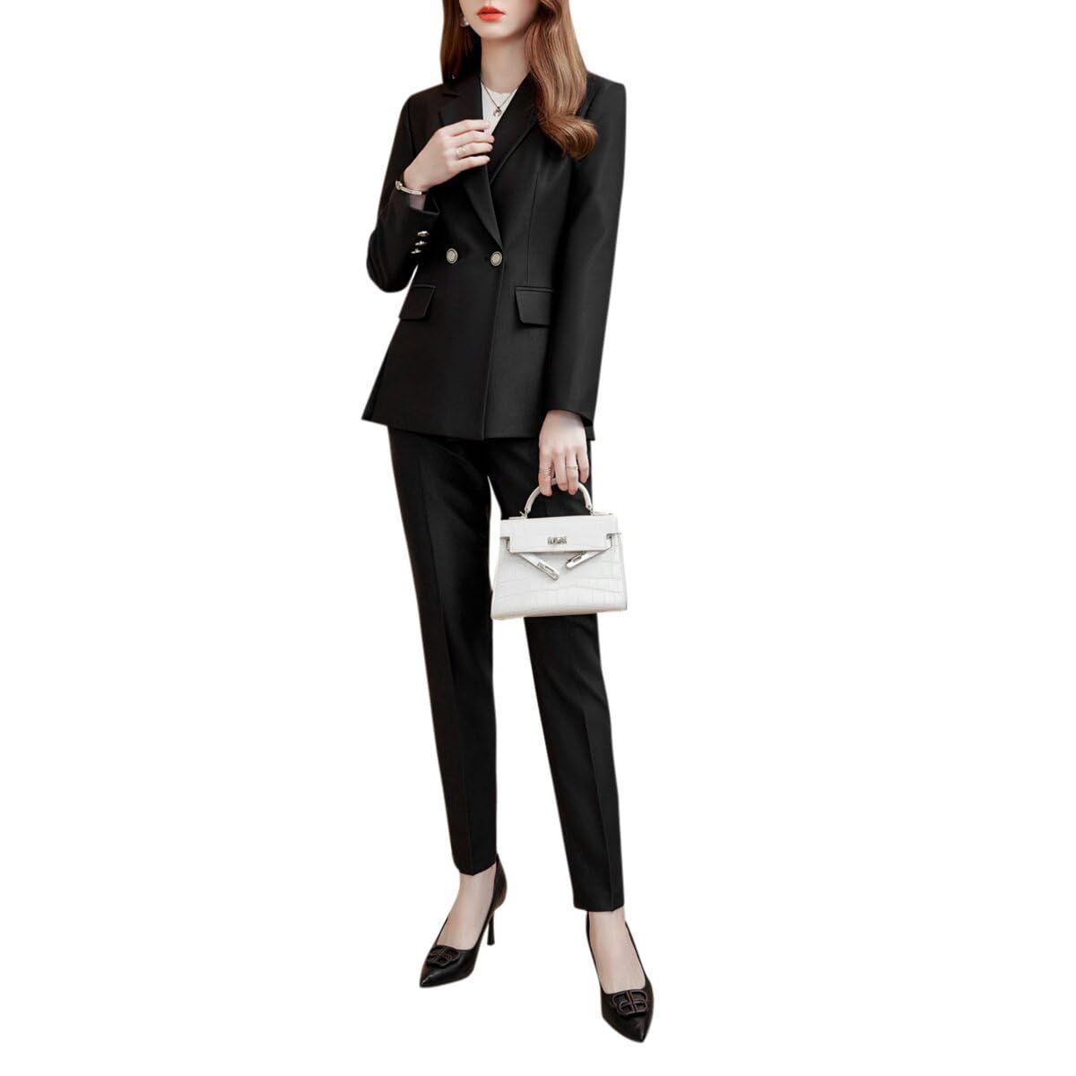 ByFshow レディーススーツ パンツスーツ スーツ レディース ジャケット フォーマル 上下 セットアップ 洗える 通勤 入学式 入園式 卒業式