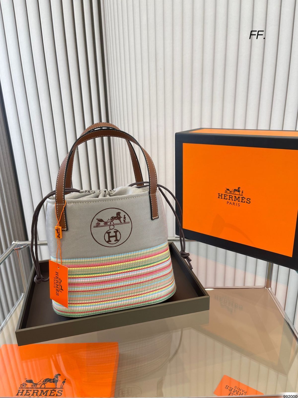 高品質エルメス ショッピングバッグ バケツバッグ ショルダー