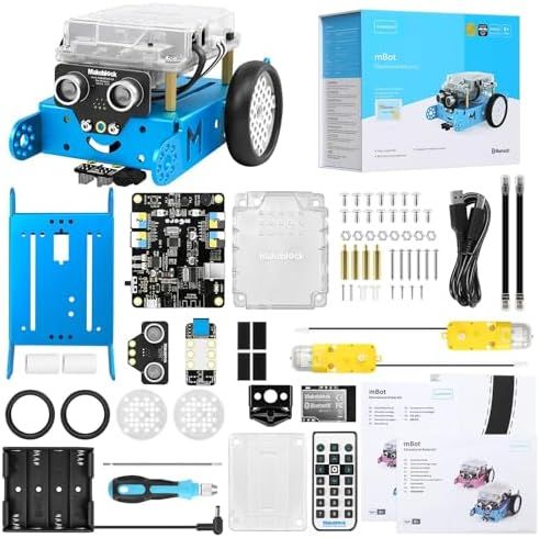Makeblock mBot プログラミング ロボット おもちゃ キット STEM 知育玩具 Scratch Arduino 向けロボット工学 電子工学 コーディング プログラミング 勉強 8歳以上 子どものプレゼント