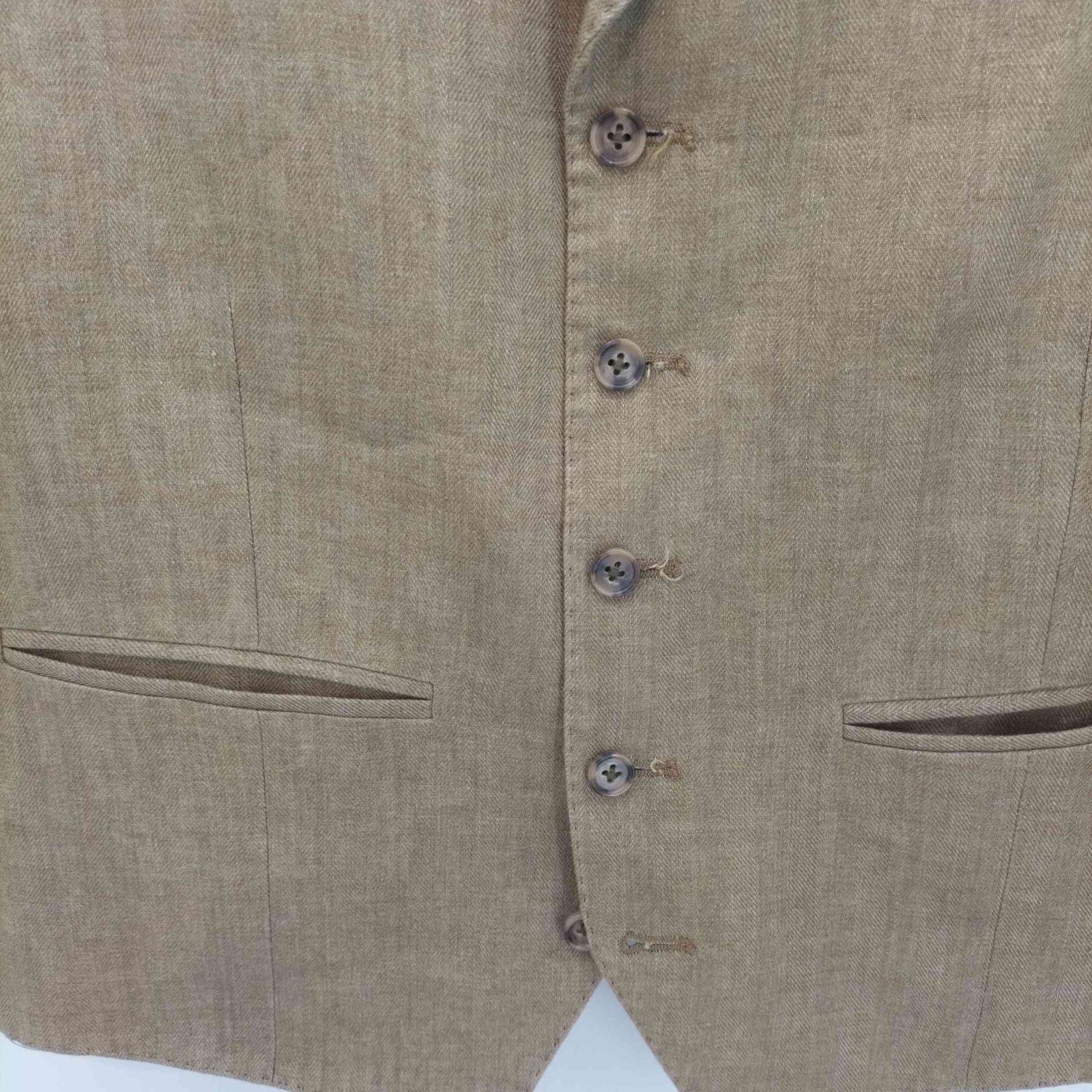 ブルックスブラザーズ BROOKS BROTHERS REGENT FIT リネン切替 ベスト 