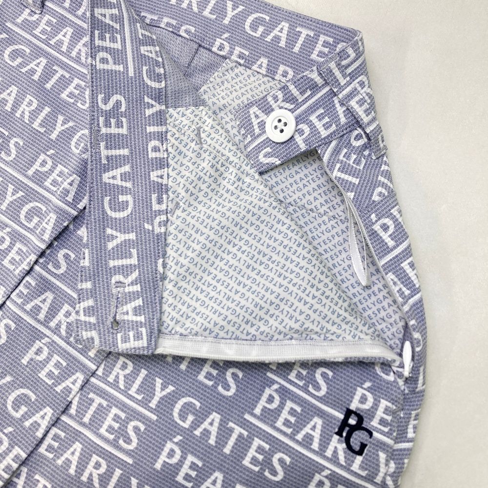サイズ：00 PEARLY GATES パーリーゲイツ ストレッチスカート ロゴ総柄