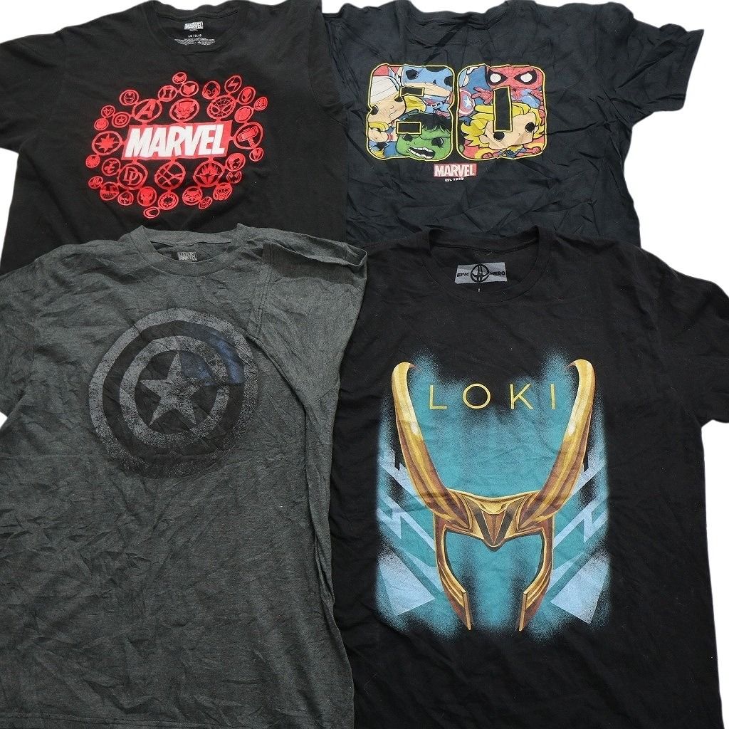 マーベル　DC まとめうり 古着卸 まとめ売り マーベル DCコミック 半袖Tシャツ 16枚セット