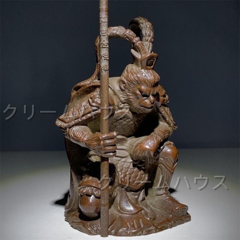 [美品]西遊記 孫悟空 猿 焼き物 壁掛け お土産 レア レトロ 美品]西遊記 孫悟空 猿 焼き物 壁掛け お土産 レア レトロ