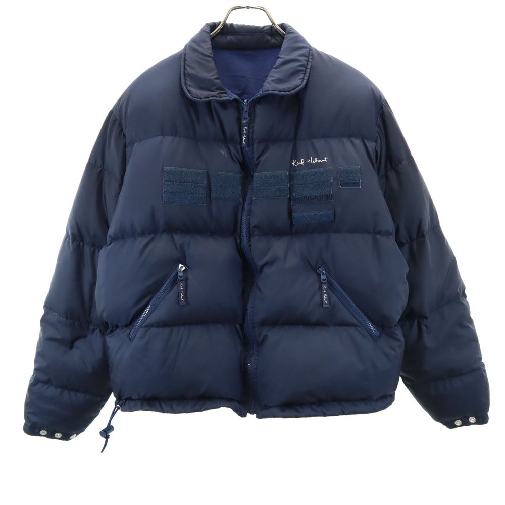 カールヘルム リバーシブル ダウンジャケット L ネイビー Karl Helmut