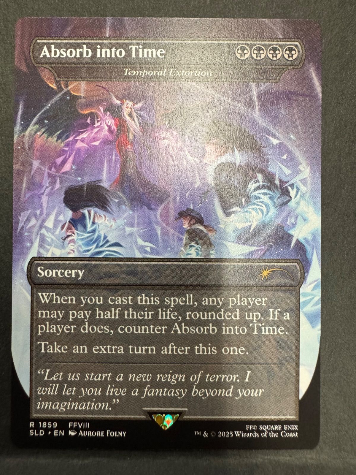 PSA10 Foil ボーダーレス 時への吸収 時間の恐喝 英語版 FF Foil 2枚セット ボーダーレス 時への吸収 時間の恐喝 英語版