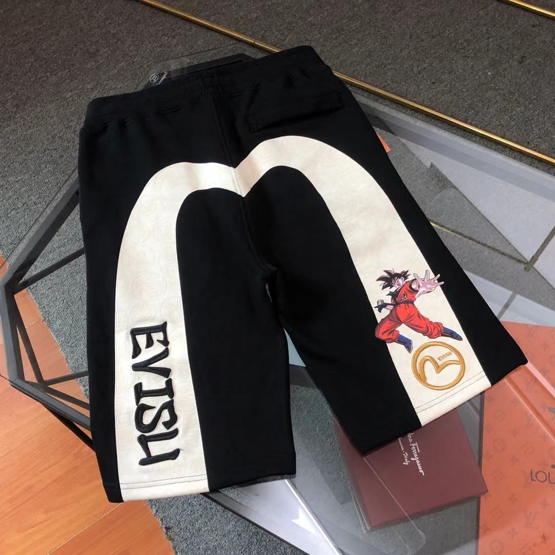 お値下げ中 新品EVISU 2024S ビッグプリント男子カジュアルパンツ