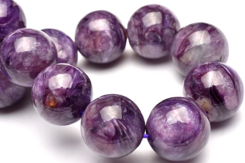 １点物 高発色 浸透情景 エンジェルシリカ チャロアイト 13mm ブレスレット パワーストーン 天然石 _MB83