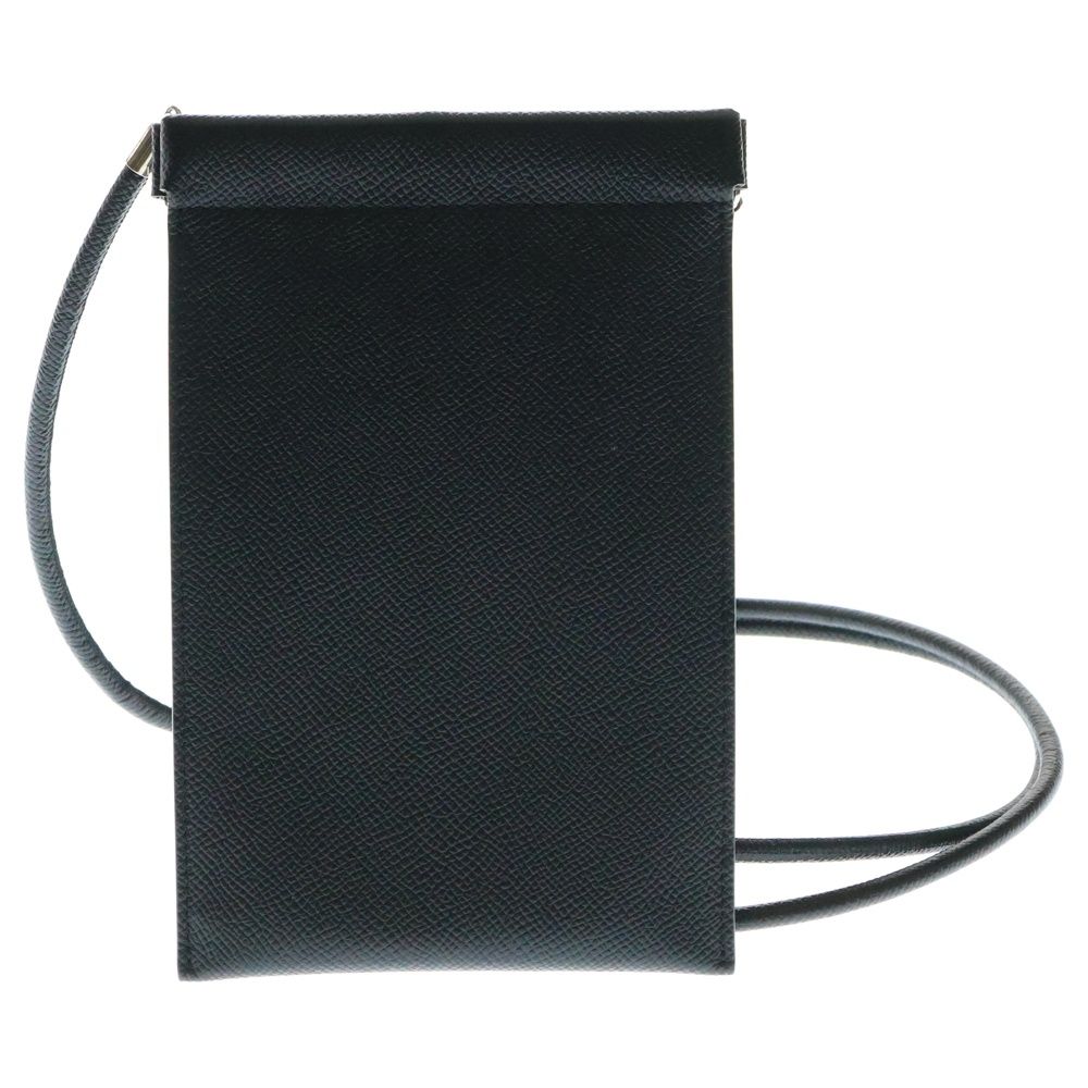 ◆Maison Margiela◆ レザースマートフォンポーチ ブラック Maison Margiela (メゾンマルジェラ) レザースマートフォン