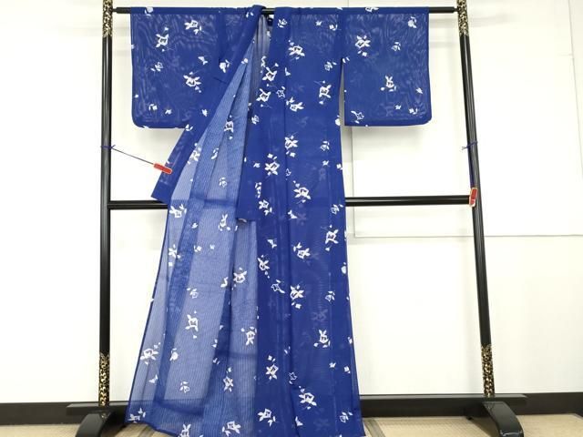 平和屋着物＊夏物　小紋　絽　枝葉文　洗える着物　AABC9437jd 平和屋着物＊夏物 小紋 絽 枝花文 洗える着物 AAAV0143cs - メルカリ