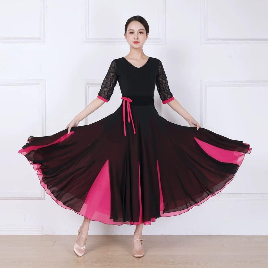 スタンダード練習着！ツートンカラーデザインのワンピース✨ 新品未使用 スタンダード練習着！ツートンカラーデザインのワンピース