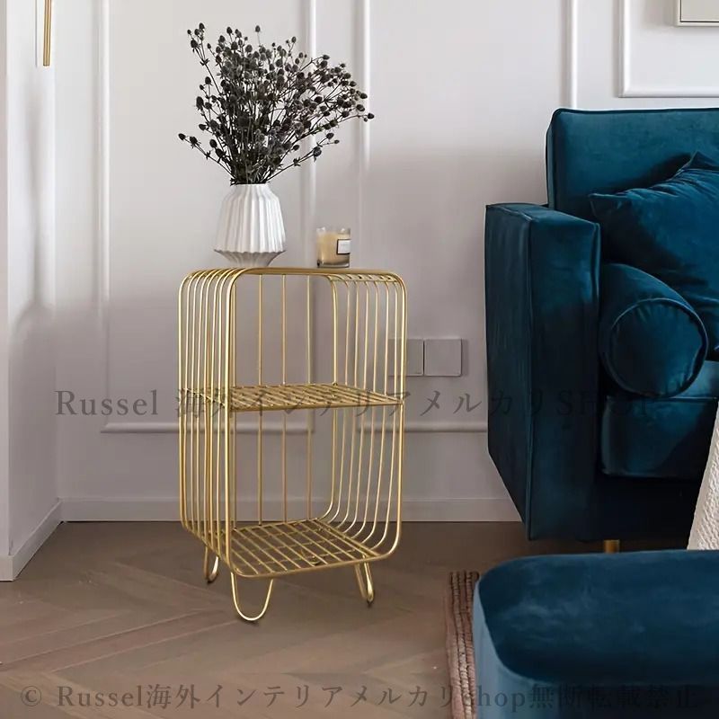 収納ラック 棚 おしゃれ 北欧風 シンプル 本棚 高さ65 金属