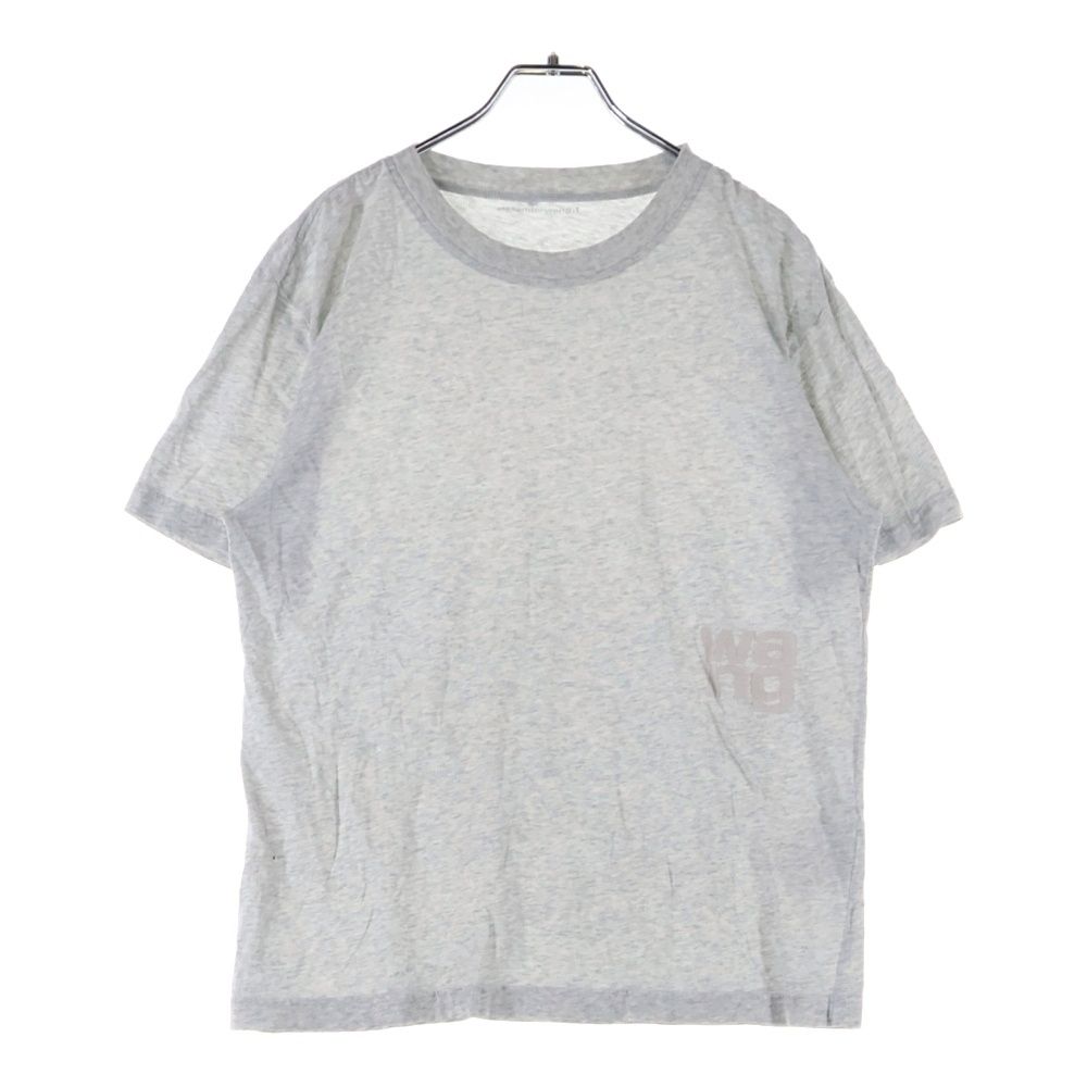 ALEXANDER WANG アレキサンダーワン パフロゴ半袖Tシャツ カットソー グレー レディース