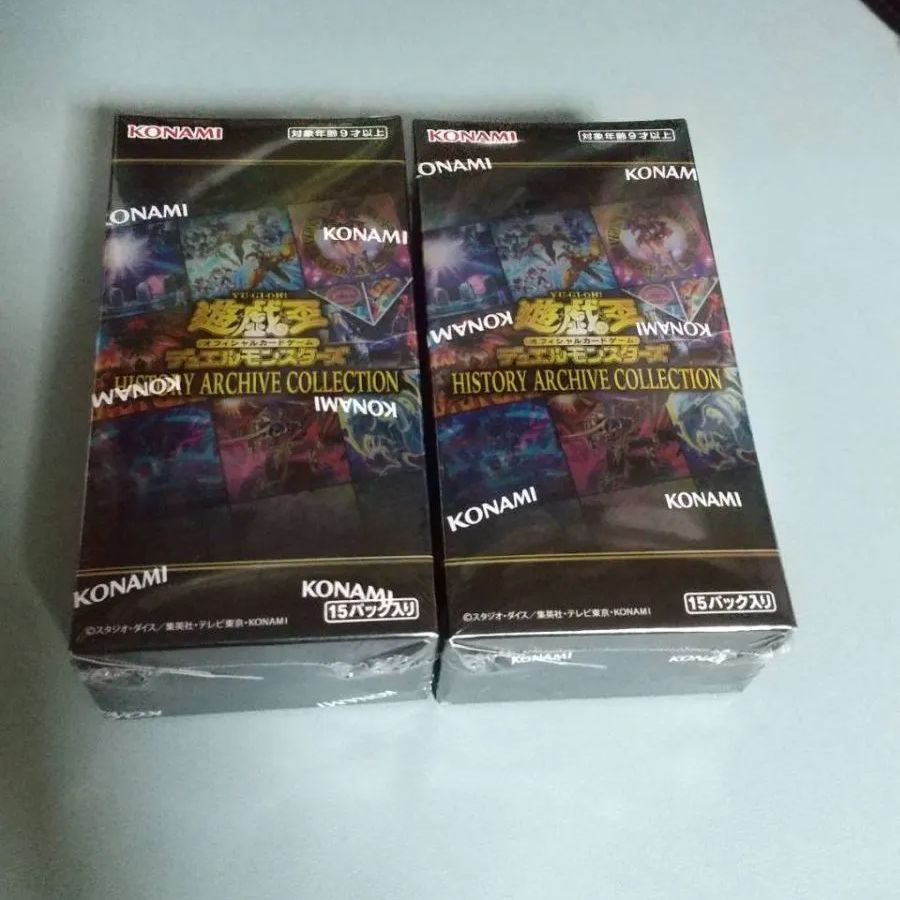 KONAMI - 遊戯王　ヒストリーアーカイブコレクション　未開封　シュリンク付き　2BOXセット 遊戯王 ヒストリーアーカイブコレクション 新品未開封 2BOX