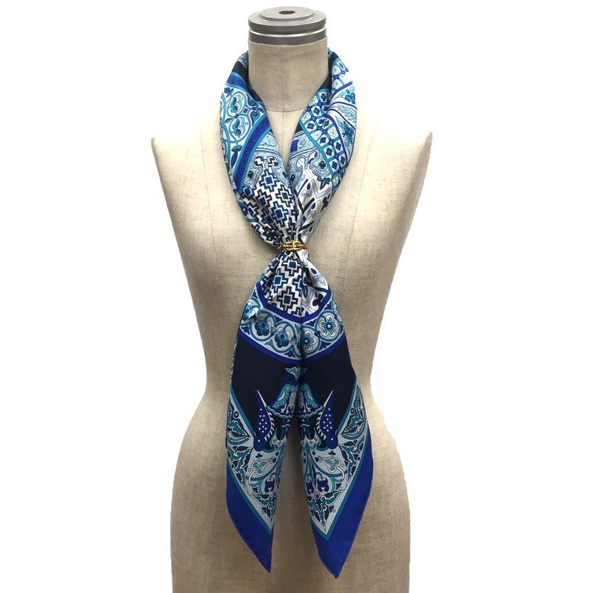 エルメス　HERMES　スカーフ　カレ90　ビザンチンの空 HERMES（エルメス） カレ90 CIELS BYZANTINS ビザンチンの空