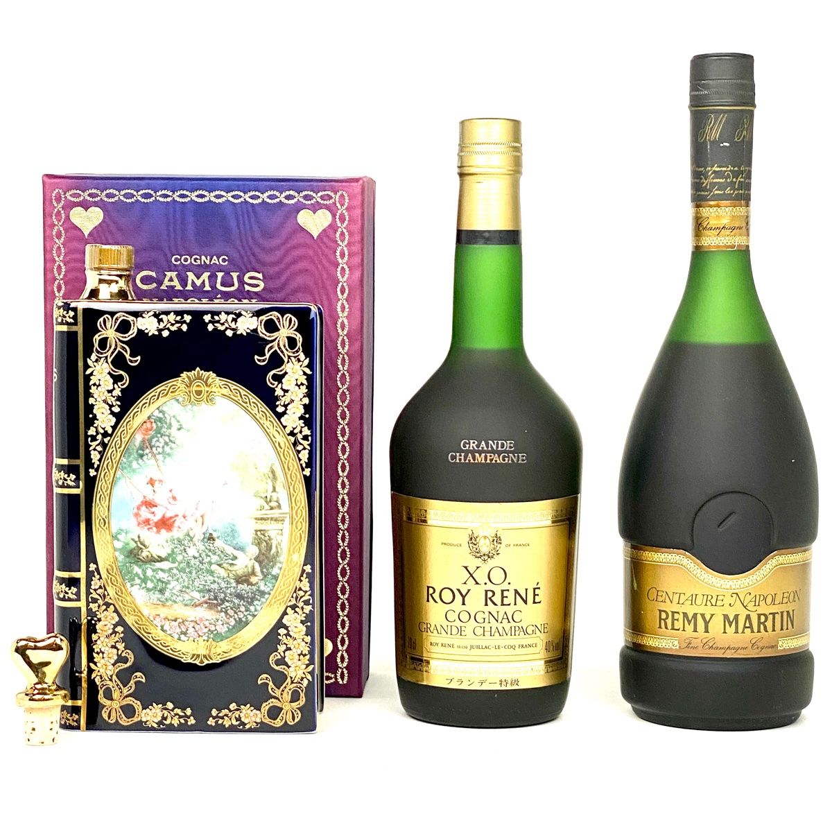 3本 カミュ ロイ レーヌ レミーマルタン コニャック 700ml ブランデー セット 古酒