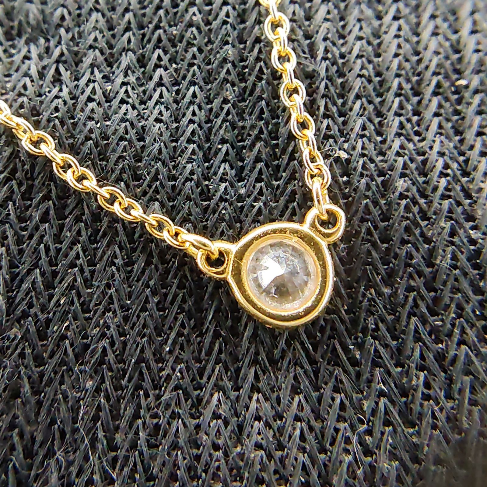 極美品 付属品付き オールドティファニー バイザヤード ネックレス k18 TIFFANY&Co.】ティファニー バイザヤード ネックレス K18