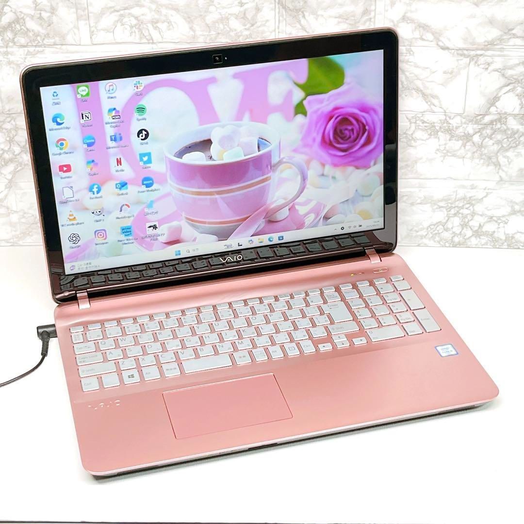 人気のピンクVAIO！初心者向け Windows11 薄型ノートパソコン 145
