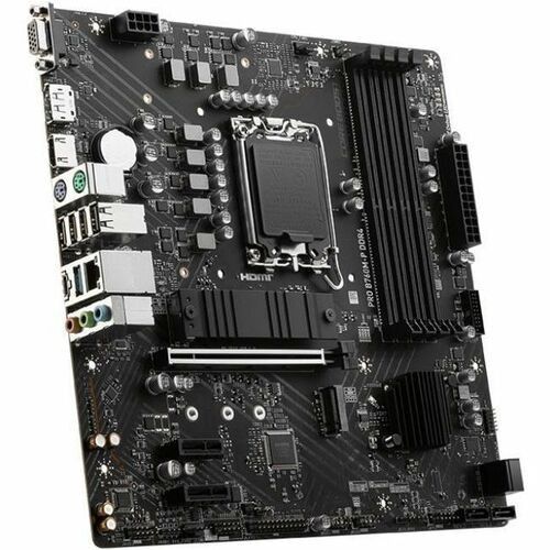 MSI Pro PRO B760M-P DDR4 ゲーミング デスクトップ マザーボード - Intel B760 チップセット
