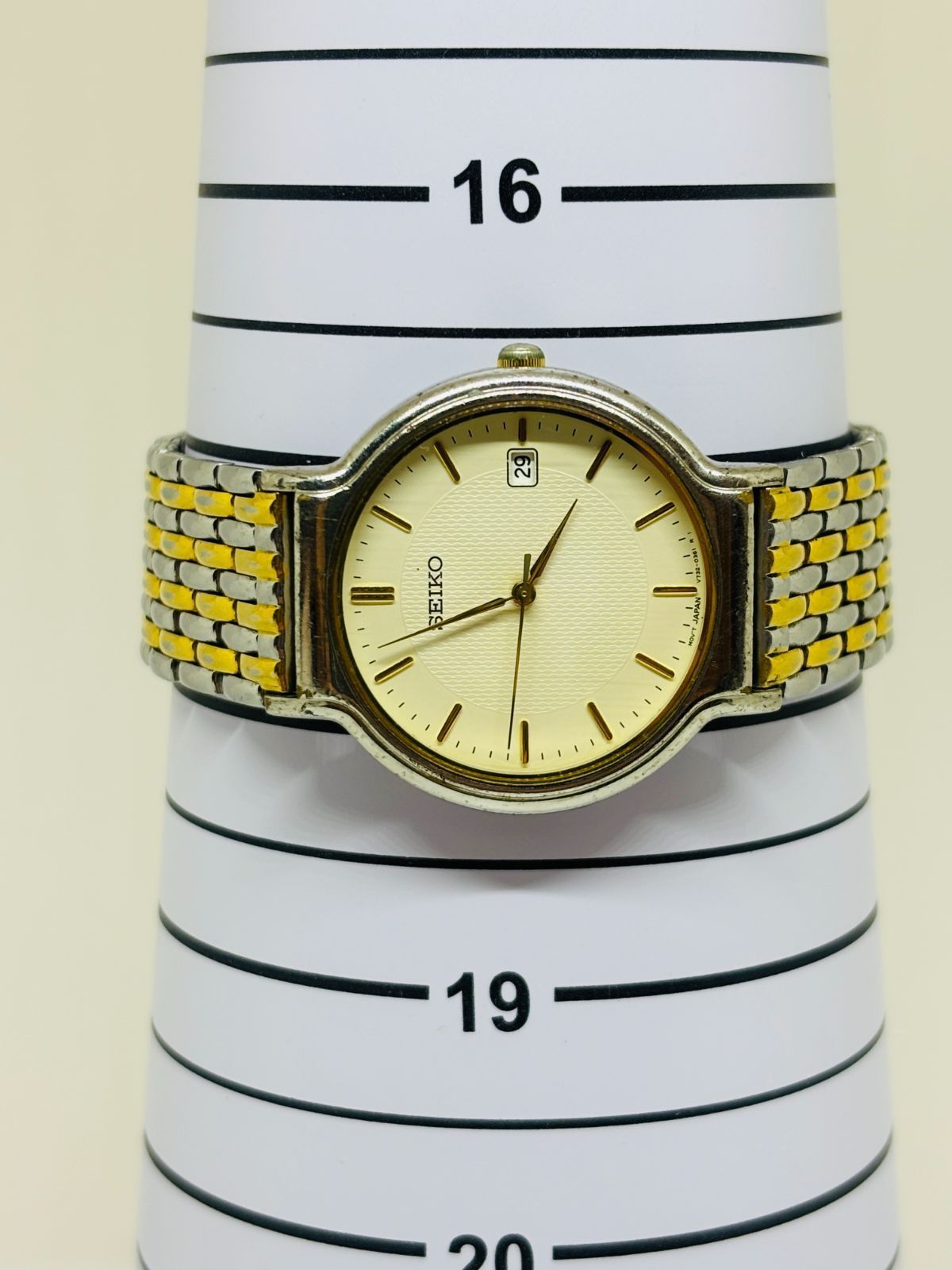 美品 稼動品 セイコー SEIKO ビンテージ メンズ腕時計 ゴールド レトロ Amazon | セイコー SRPK46 メンズ プレサージュ - 金メッキ文字