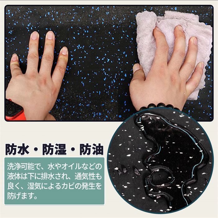 防音ジムマット 8枚セット 20mm ホームジム トレーニング 床保護 防音ジムマット 8枚セット 20mm ホームジム トレーニング 床保護