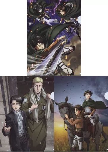 中古】クリアファイル 集合(C) A4クリアファイルセット 「進撃の巨人 