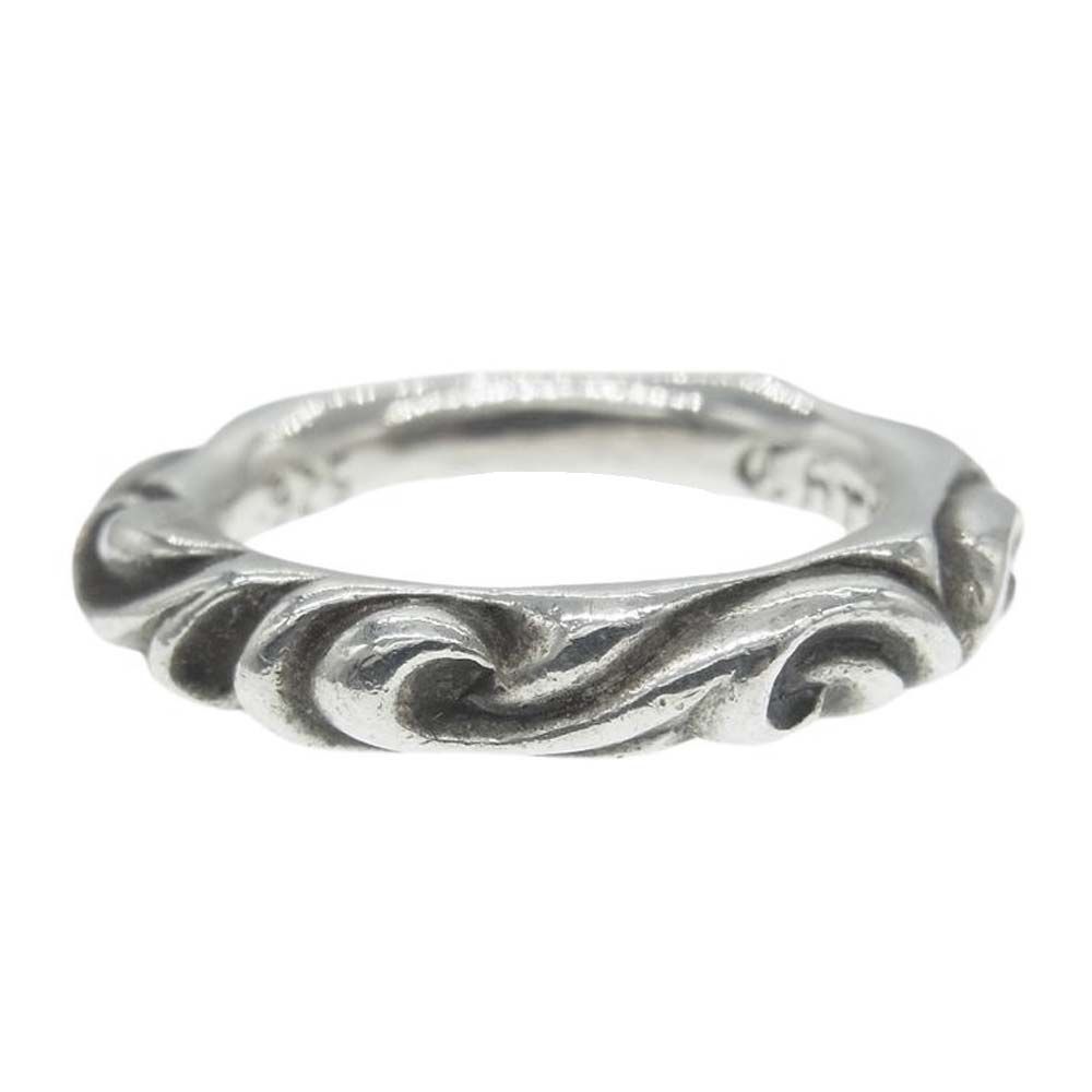 CHROME HEARTS クロムハーツ（原本無） リング SCRL BAND スクロール バンド リング シルバー系 14号【中古】