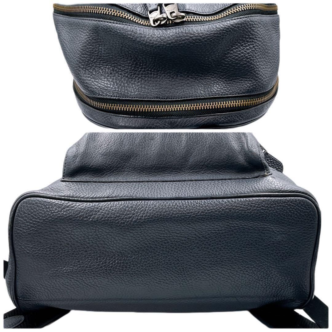 COACH コーチ メンズ レザー バックパック リュック ダークネイビー 