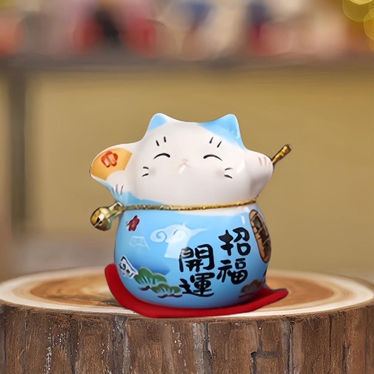 博 招き猫置物 車飾り 招き猫 置物 セット 金の招き猫 猫グッズ