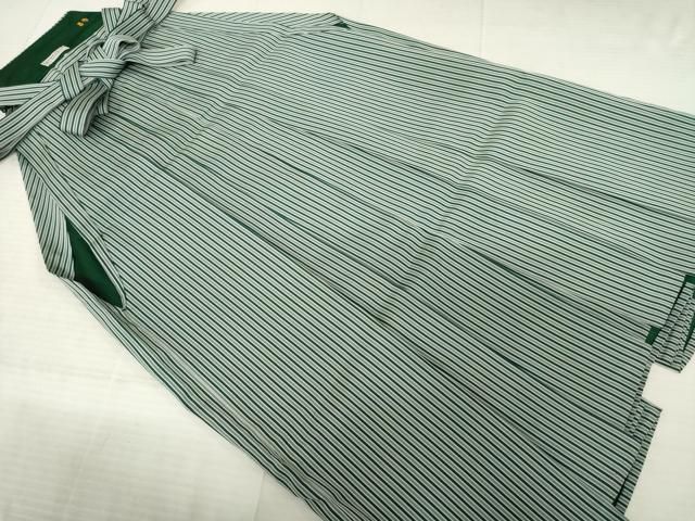 平和屋着物○男性 色紋付・羽織・行灯袴セット 鱗文様 銀通し地 