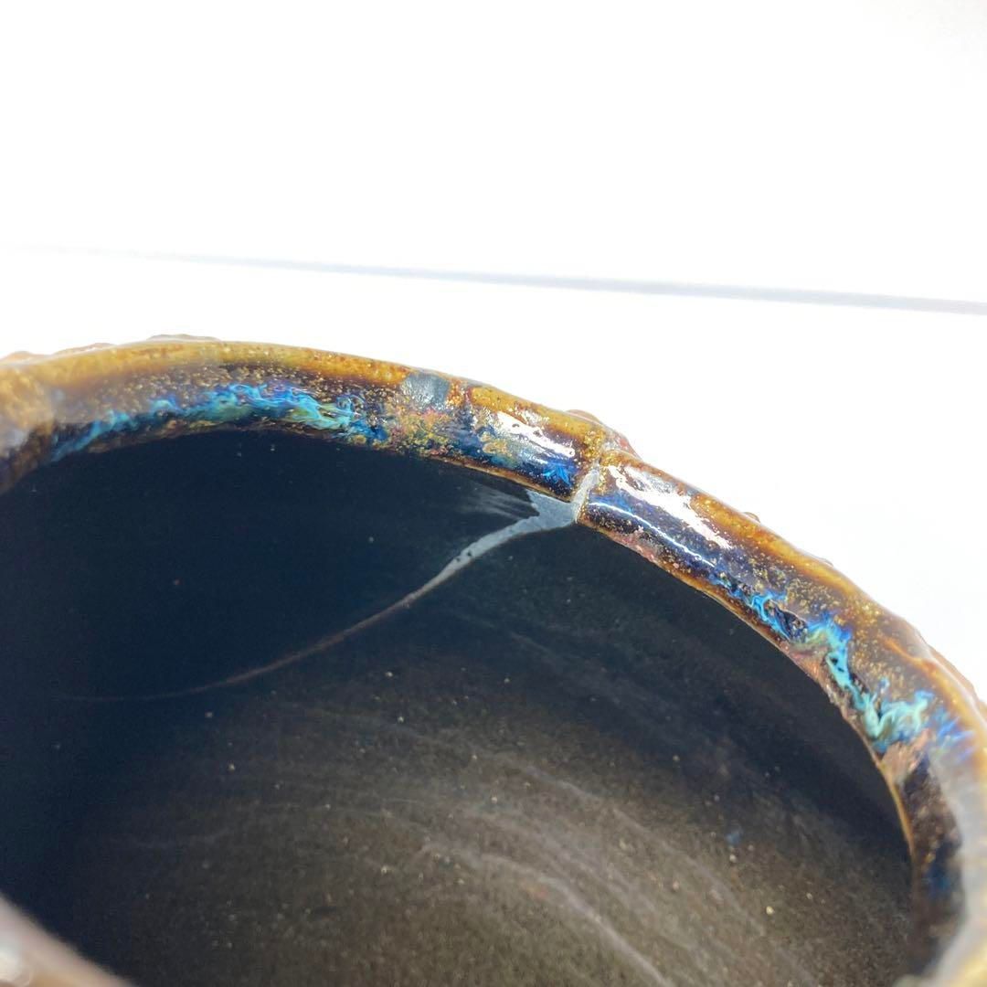 琉球美術　琉球焼雲龍瑞　花瓶　高さ21.5cm 東H6-0326②タカト 琉球美術 琉球焼雲龍瑞 花瓶 高さ21.5cm 東H6-0326②タカト